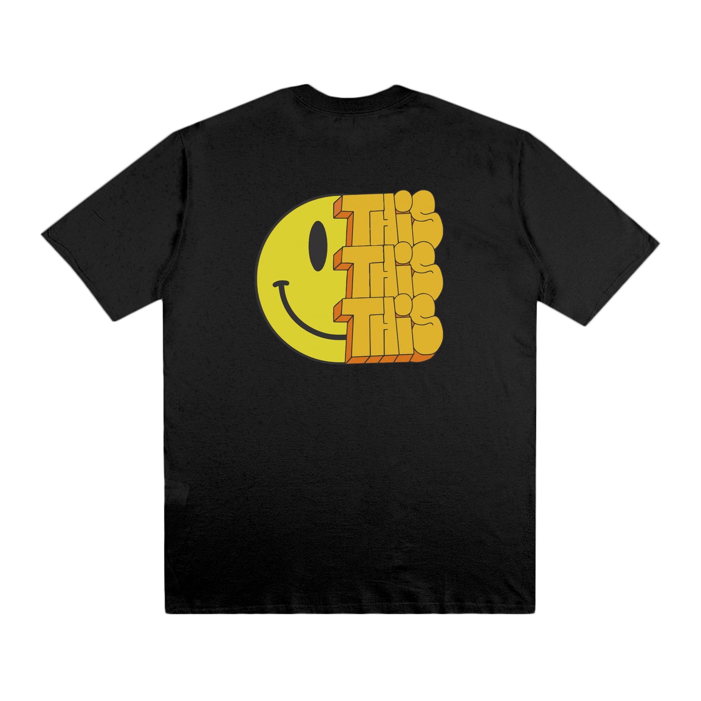 CAMISETA "SMILE FACE" PRETA