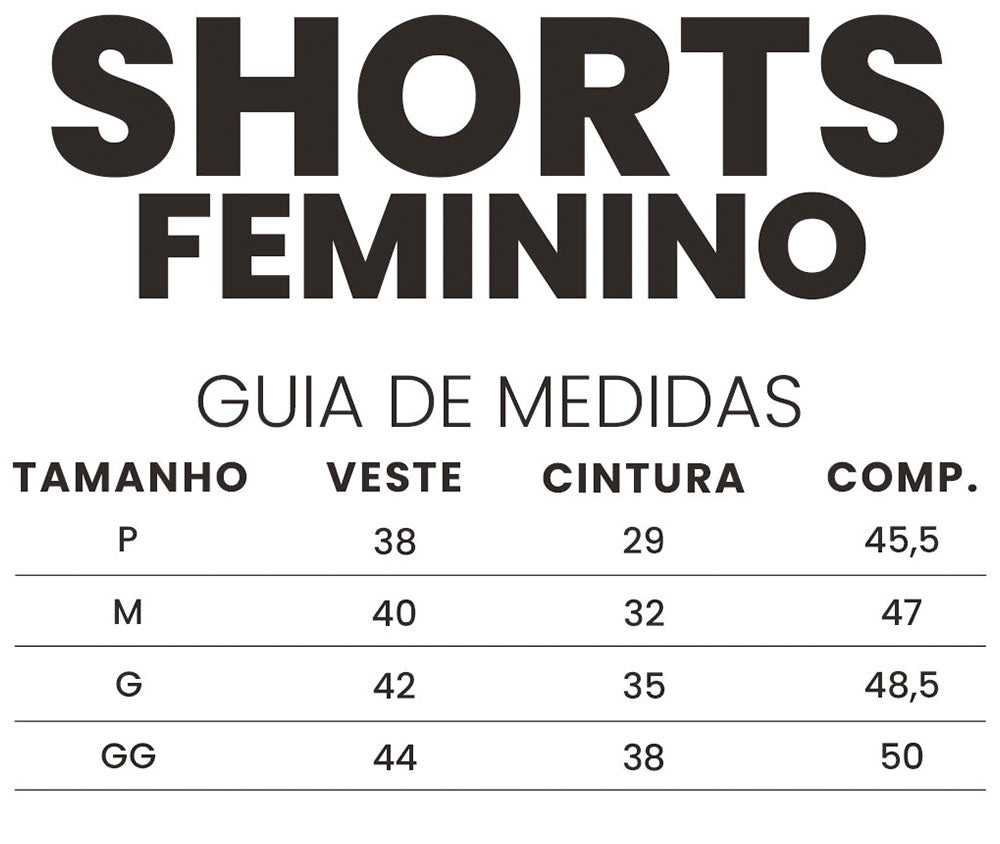 Short legging feminino streetwear "THS" Preto