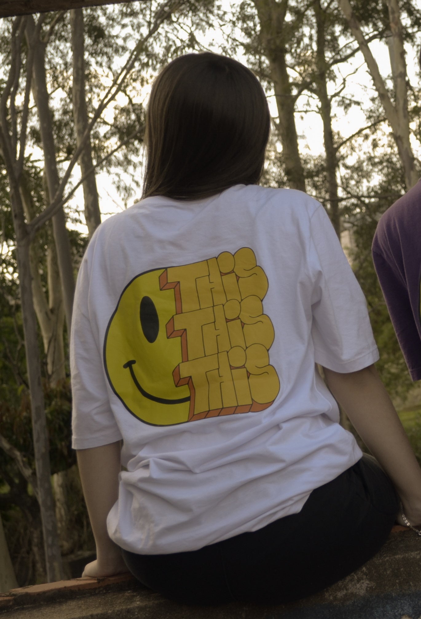 CAMISETA "SMILE FACE" BRANCA