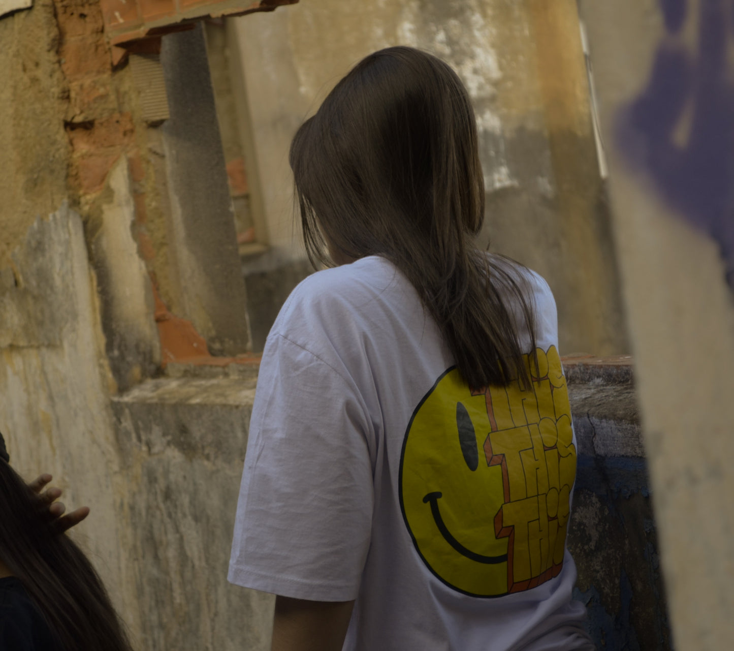 CAMISETA "SMILE FACE" BRANCA