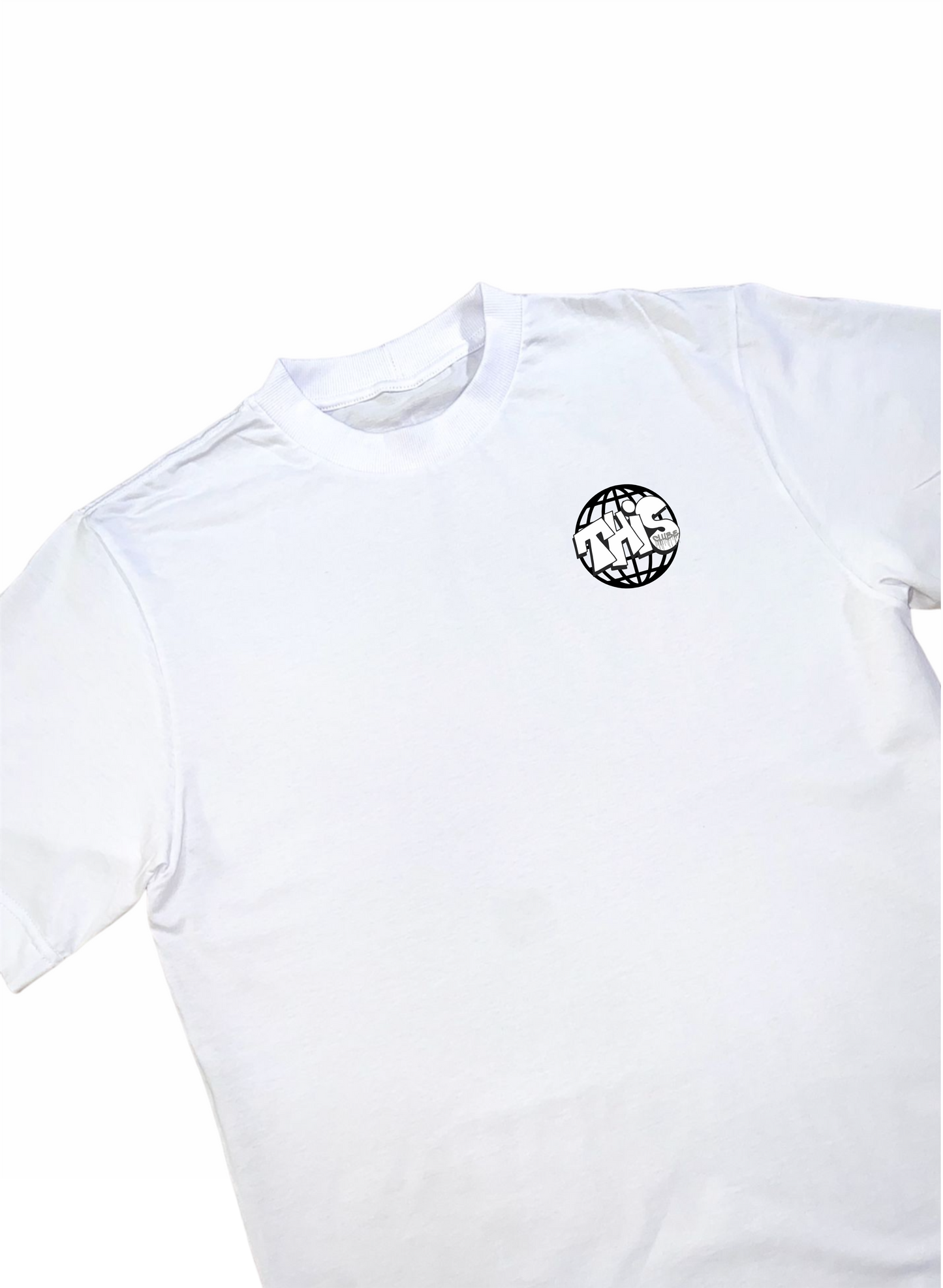 CAMISETA "GLOBAL" STREETWEAR THIS.COMPANY BRANCA