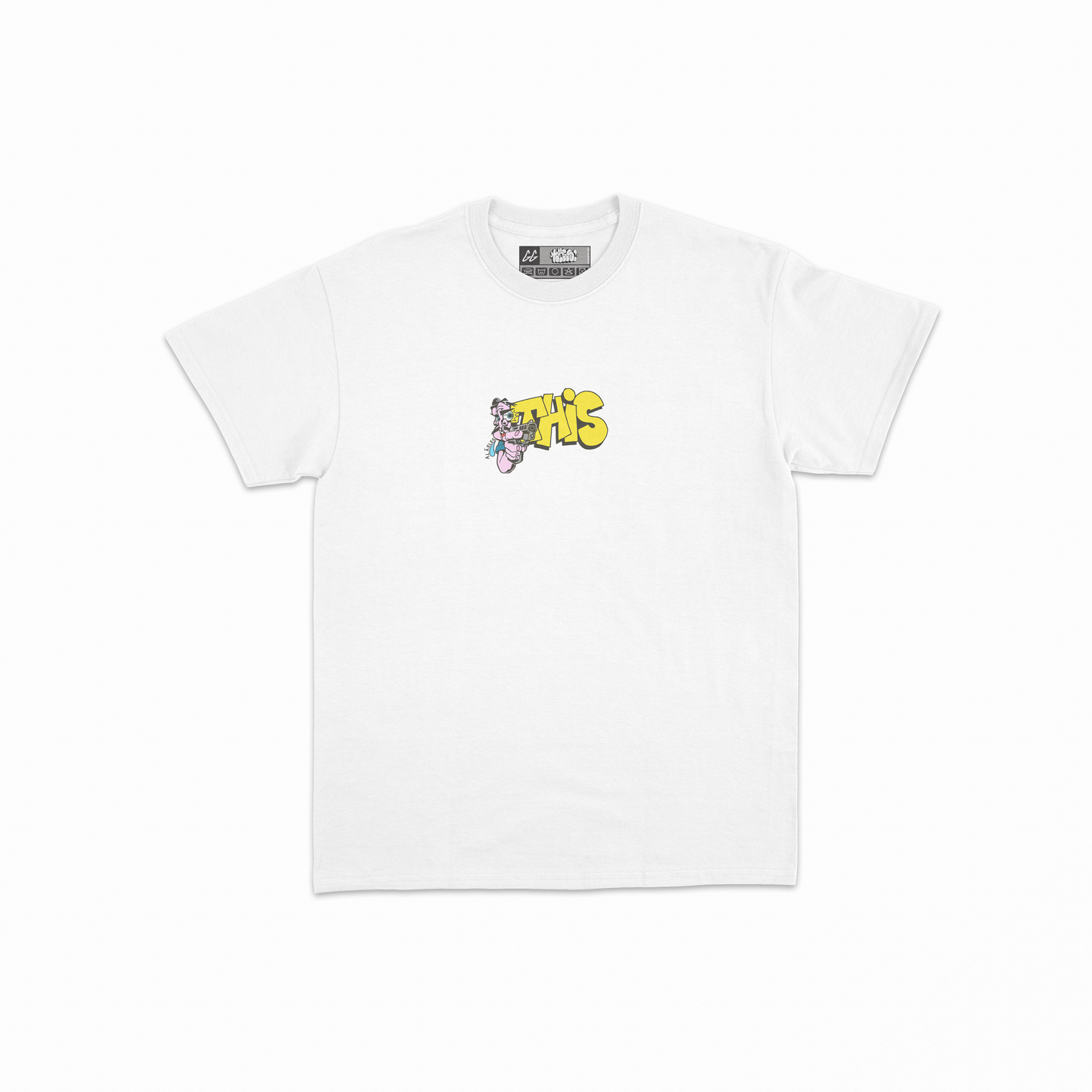 Camiseta Na Miuda Graffiti This.company Branca