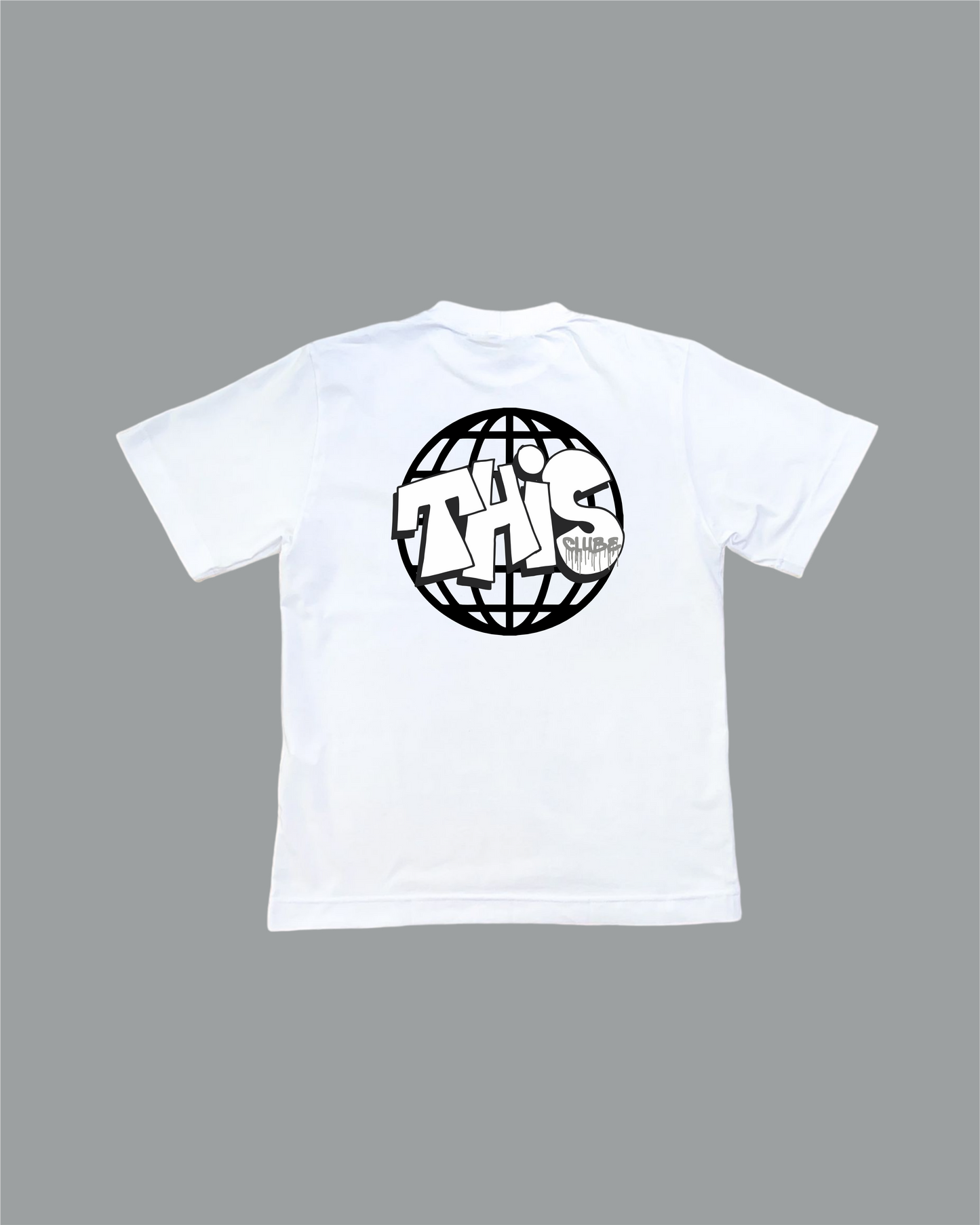 CAMISETA "GLOBAL" STREETWEAR THIS.COMPANY BRANCA