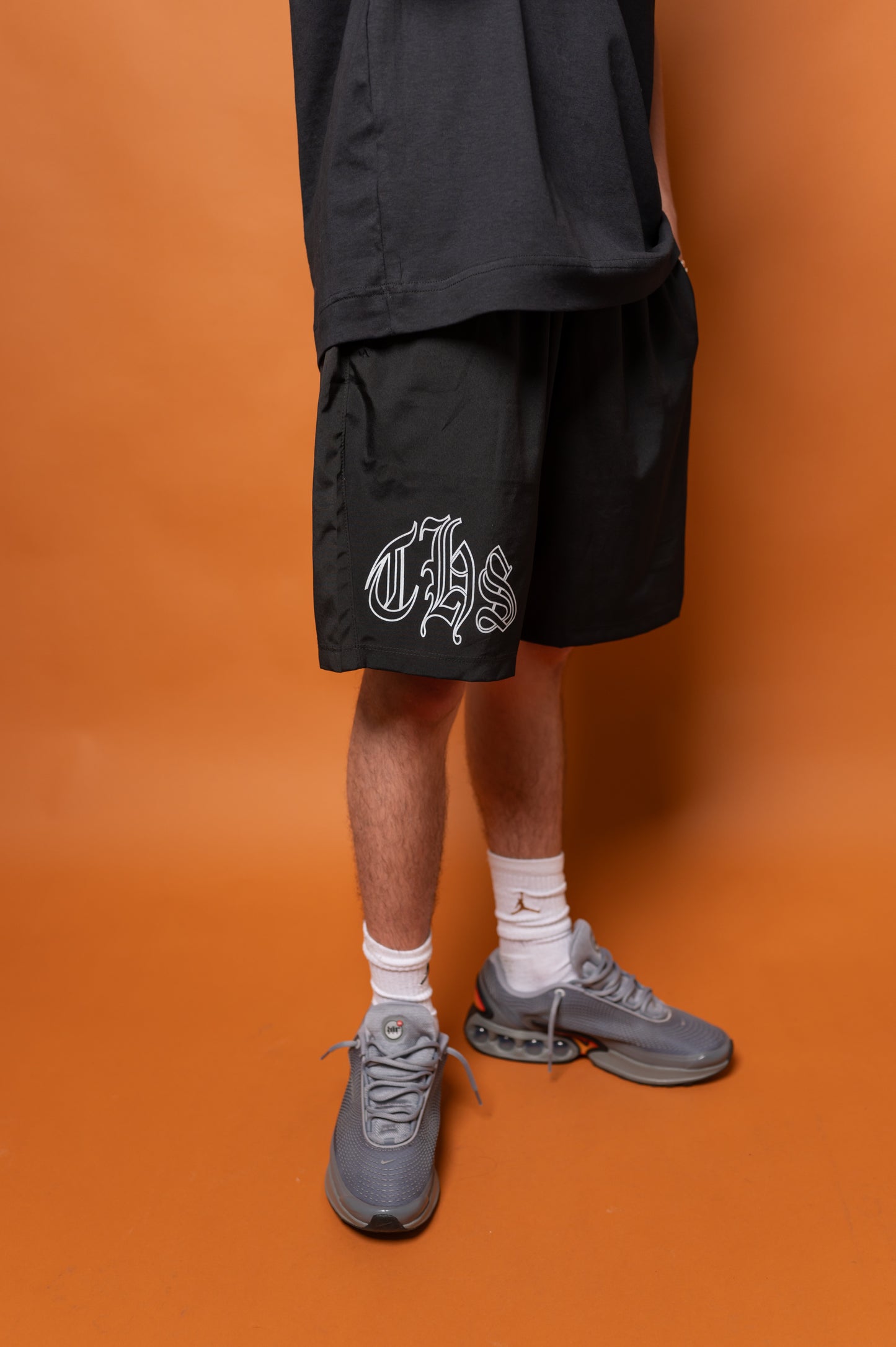 Short tectel streetwear "THS" Preto