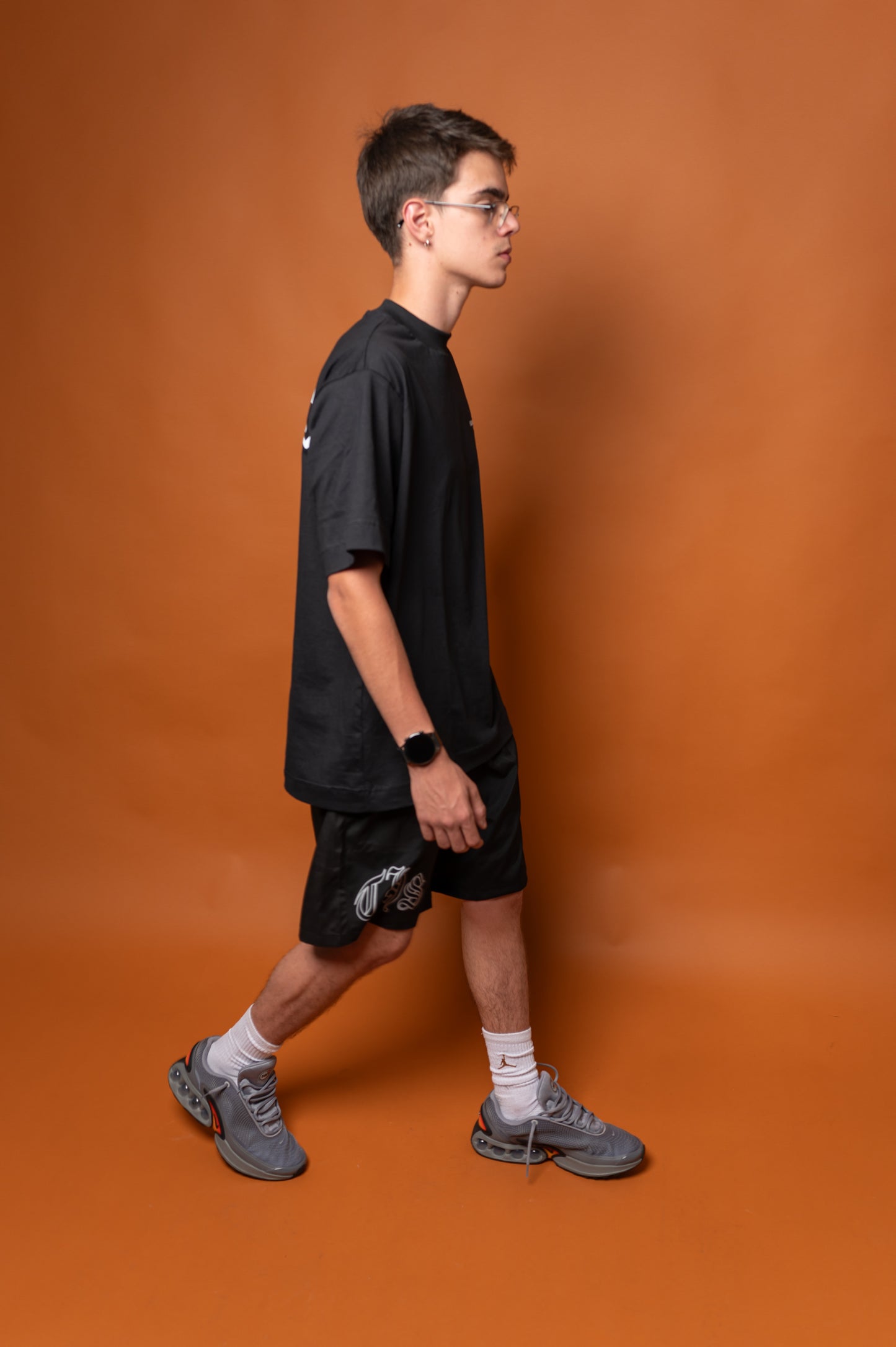 Short tectel streetwear "THS" Preto