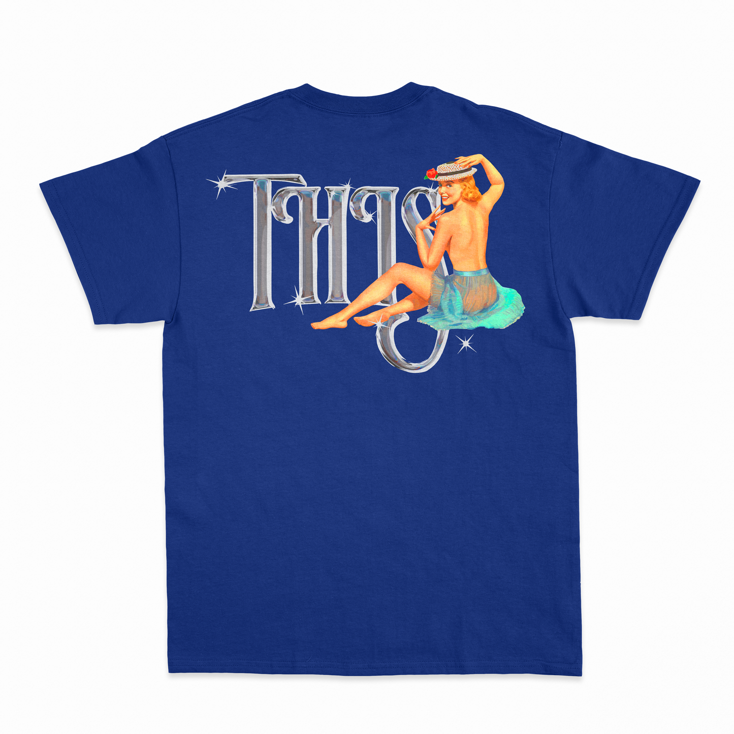 Camiseta Streetwear This.company Sexy Chrome Azul