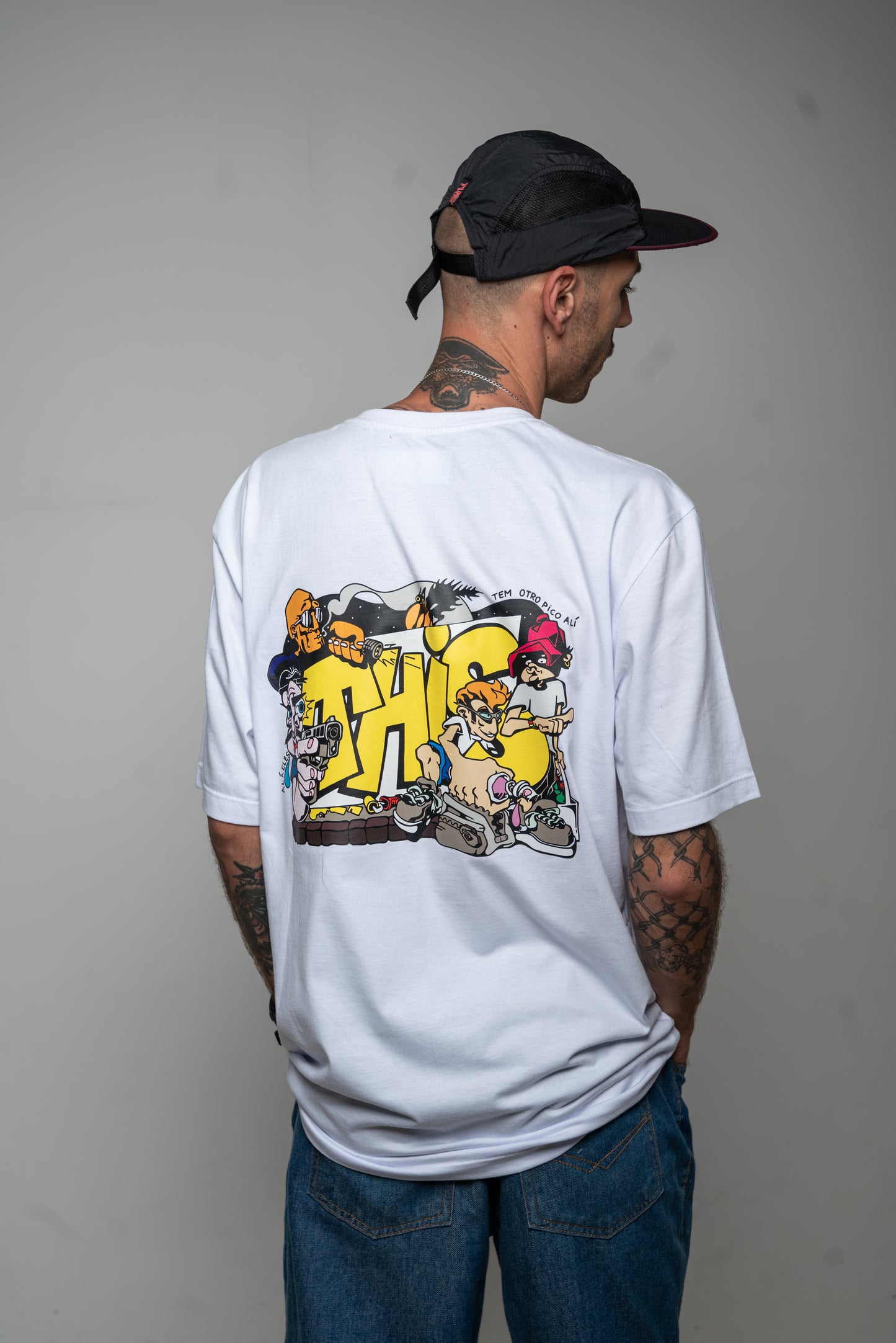 Camiseta Na Miuda Graffiti This.company Branca