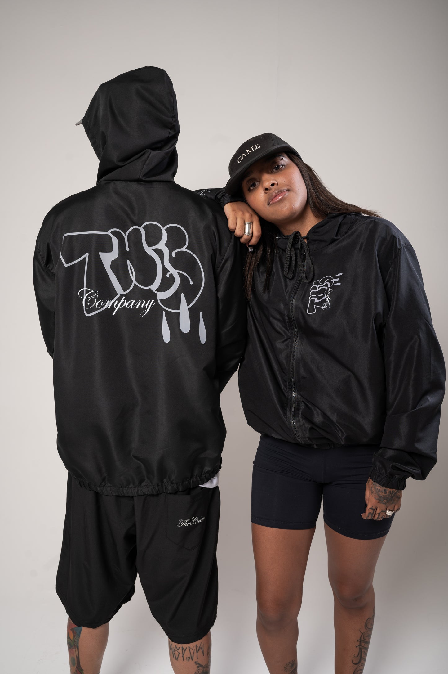 Corta Vento Preto Streetwear This.company Basic Bomb