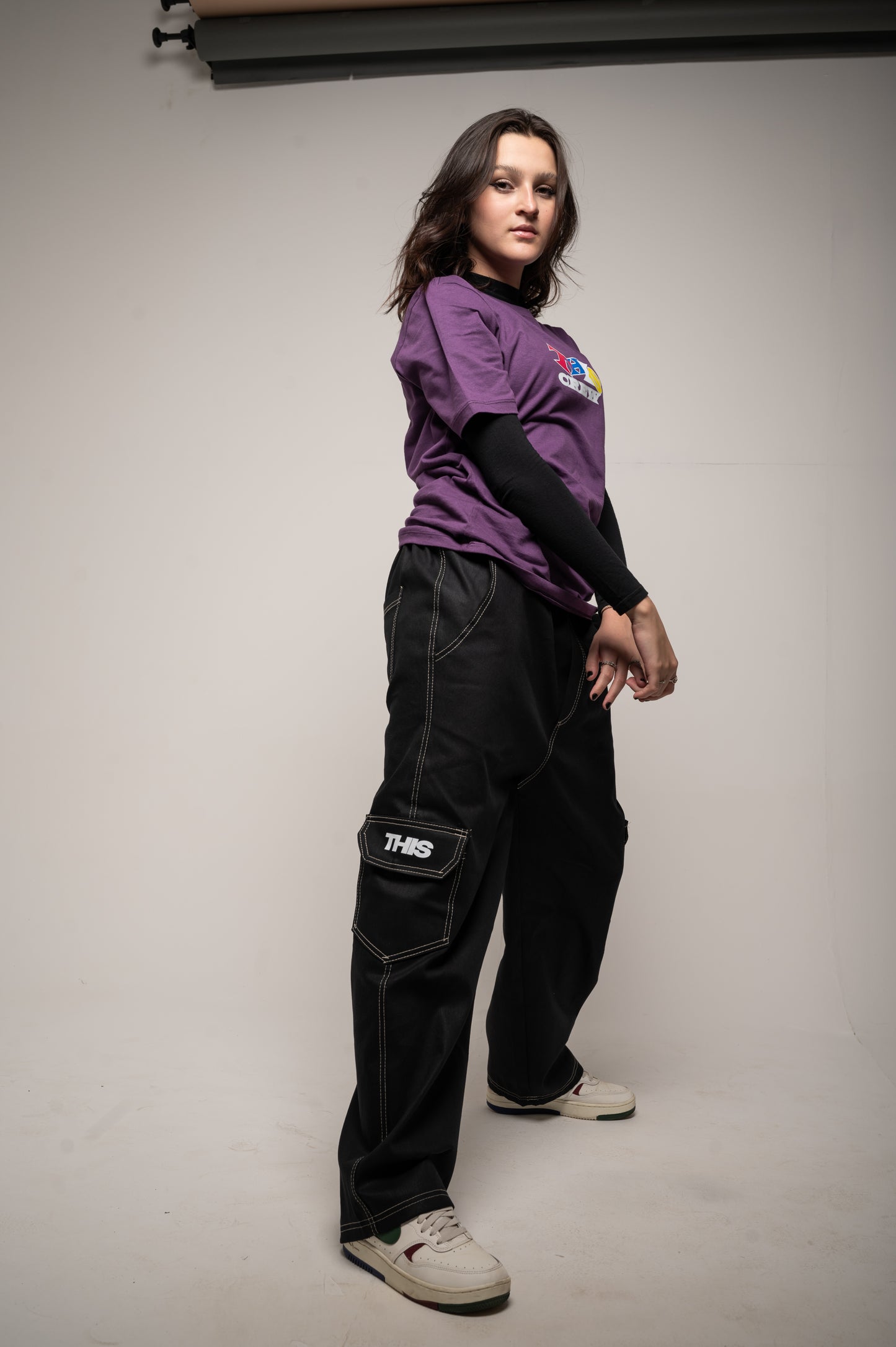 CALÇA CARGO PRETA "BASIC" THIS.COMPAANY