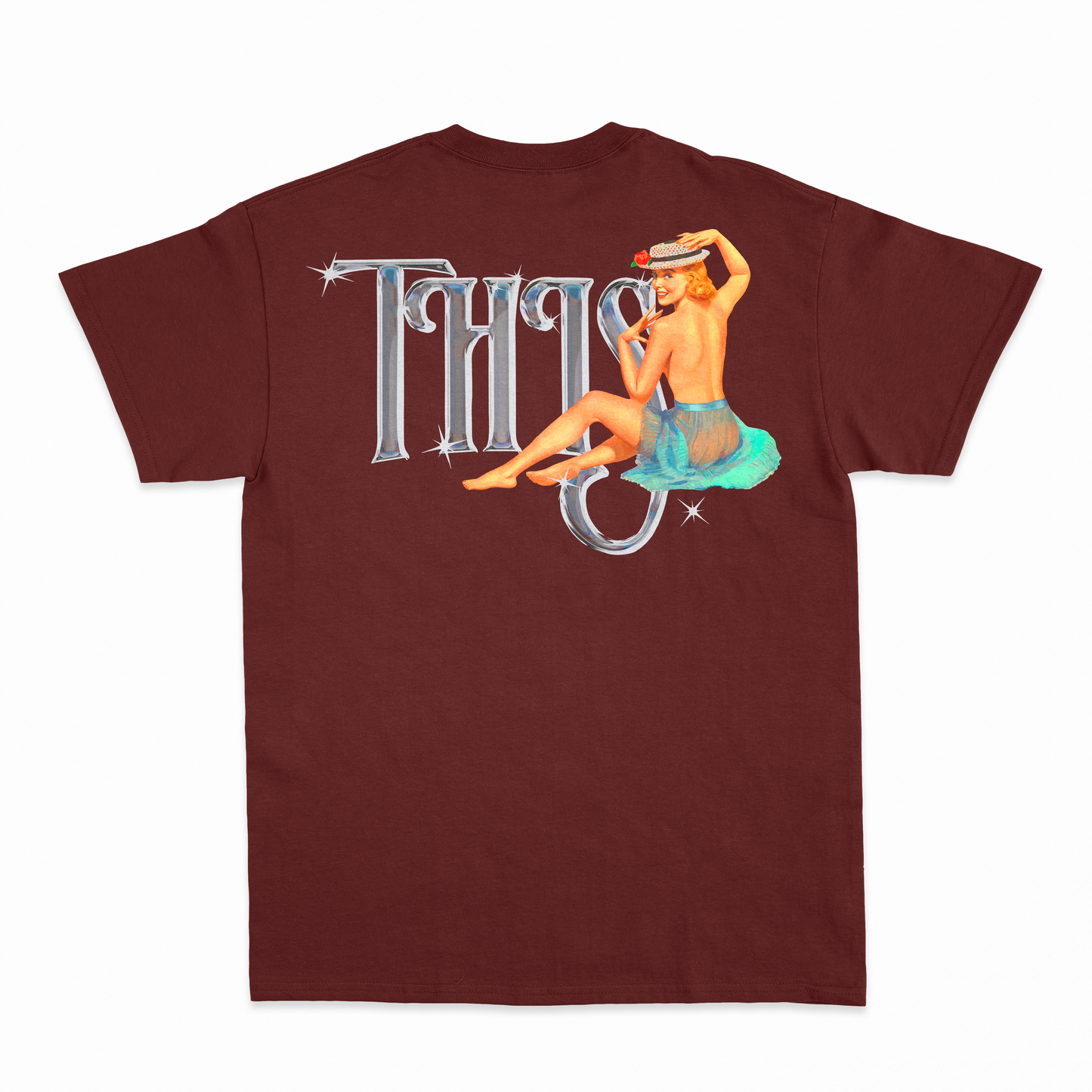 Camiseta Streetwear This.company Sexy Chrome Vinho