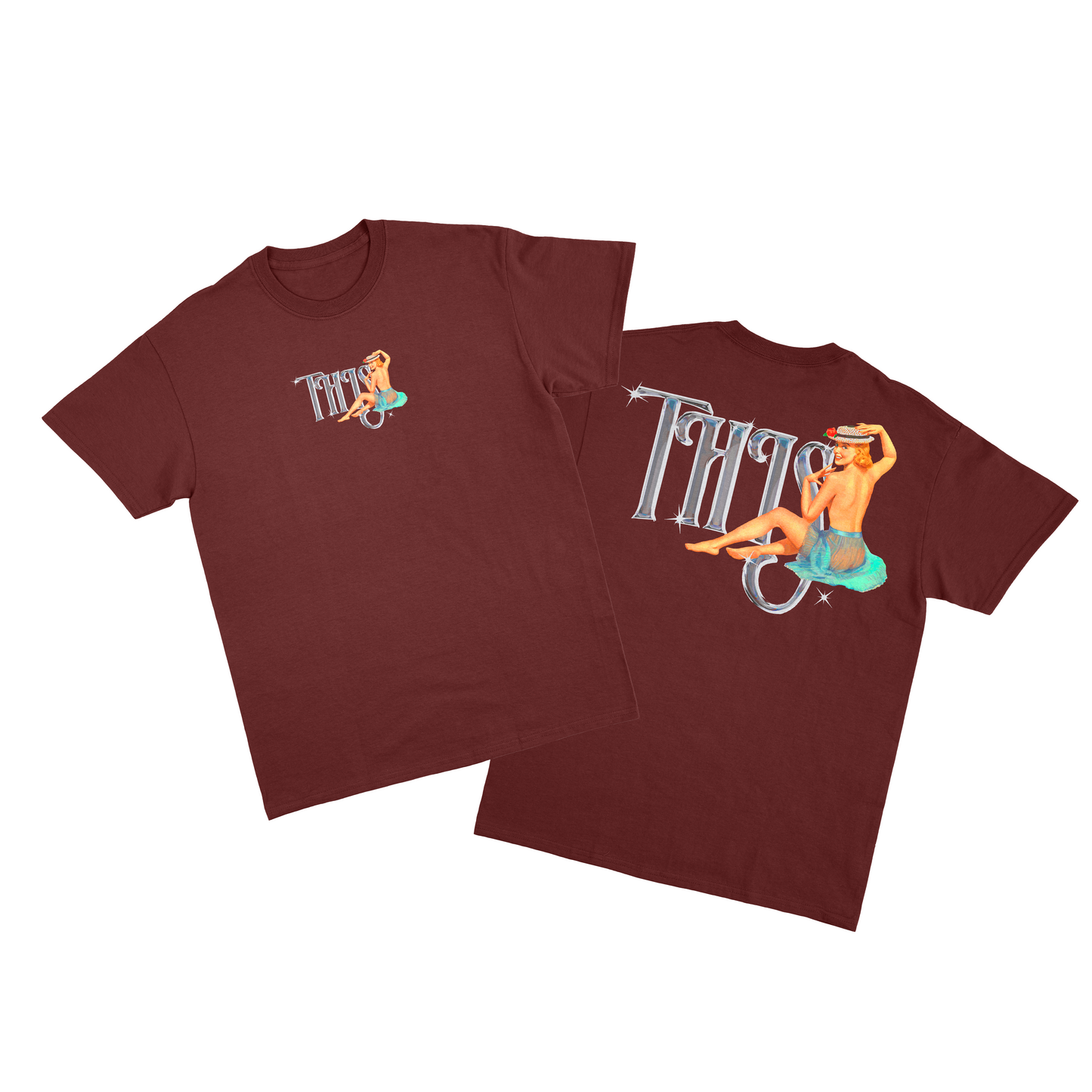 Camiseta Streetwear This.company Sexy Chrome Vinho