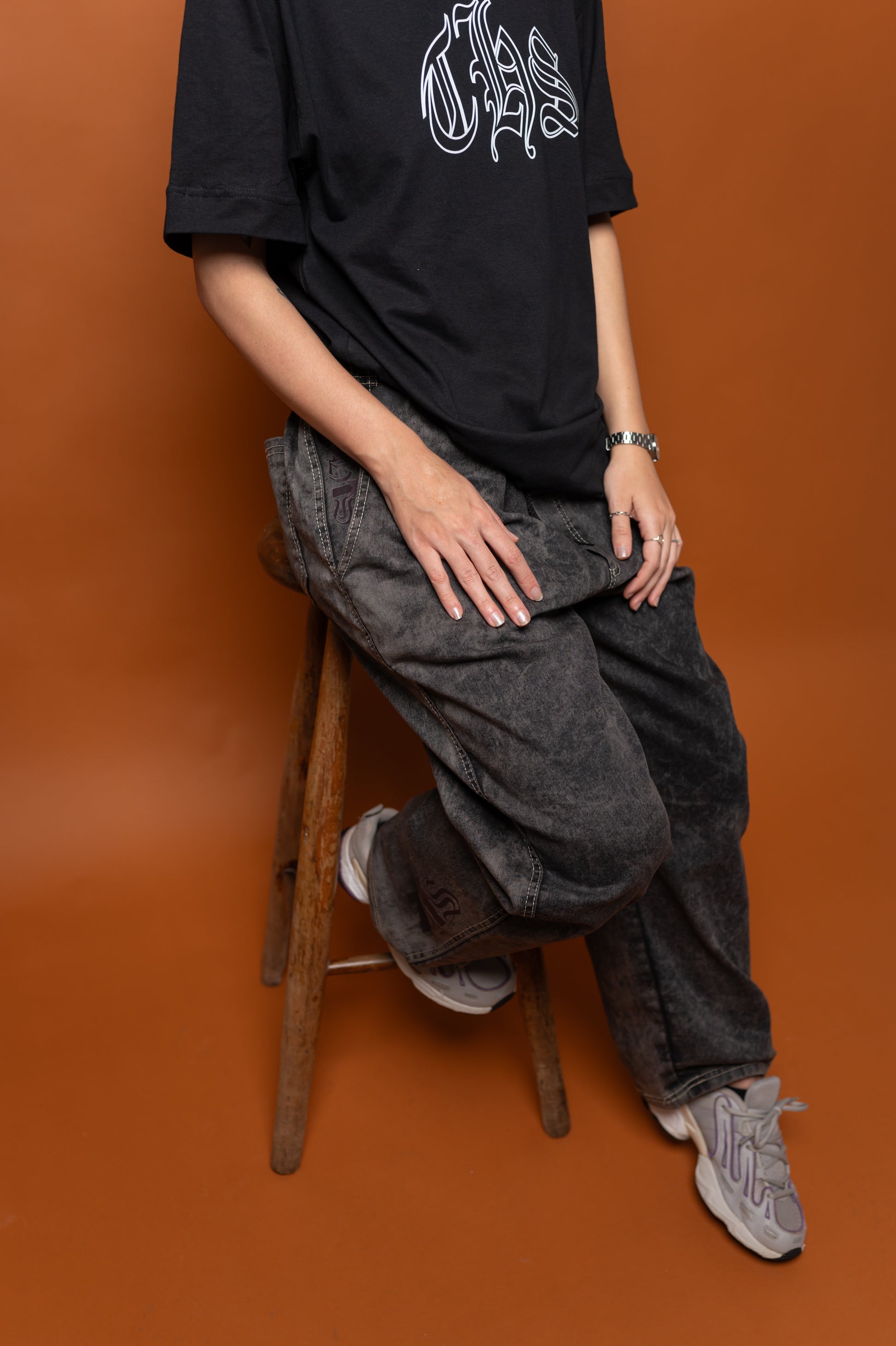 CALÇA JEANS ESTONADA "THISTAR"