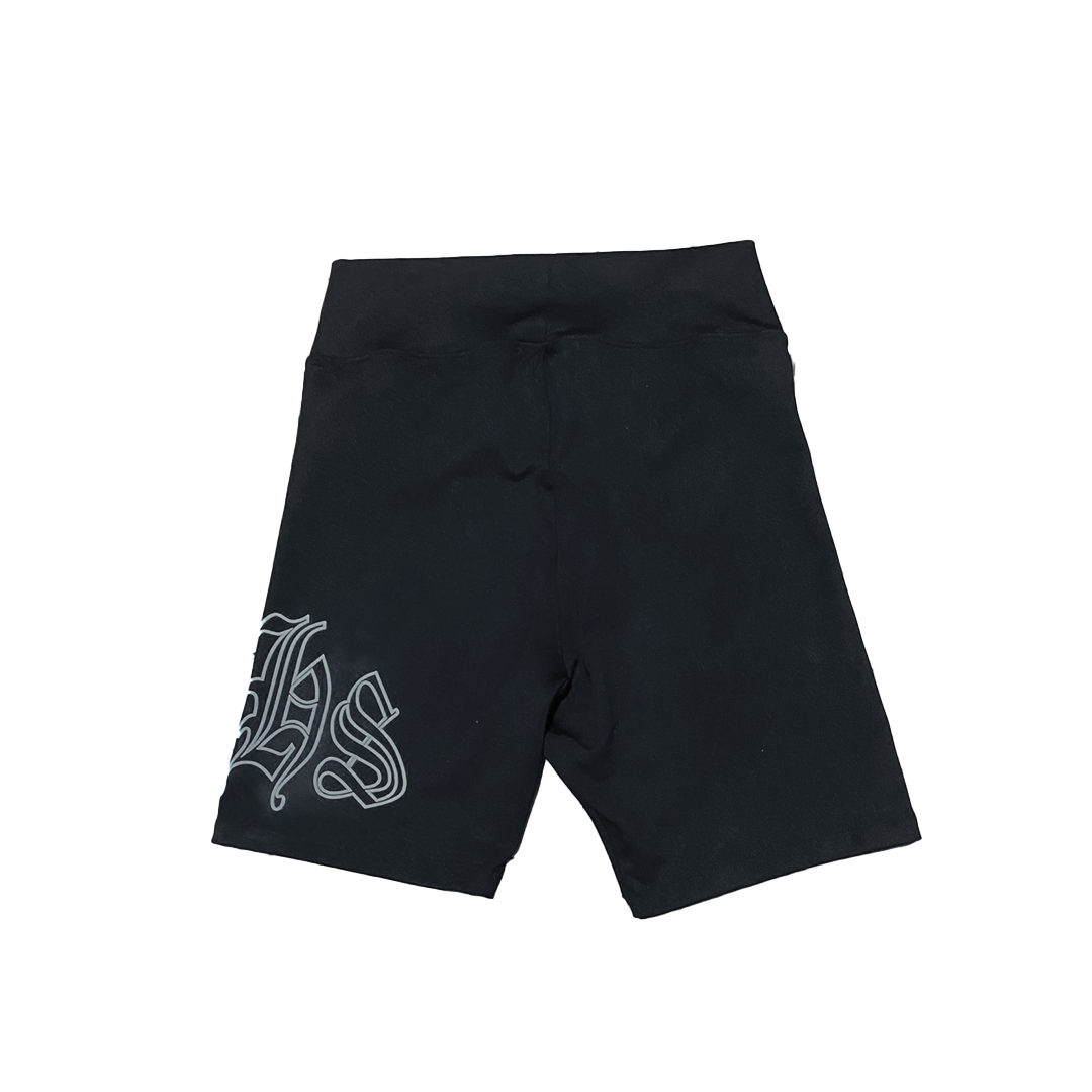 Short legging feminino streetwear "THS" Preto