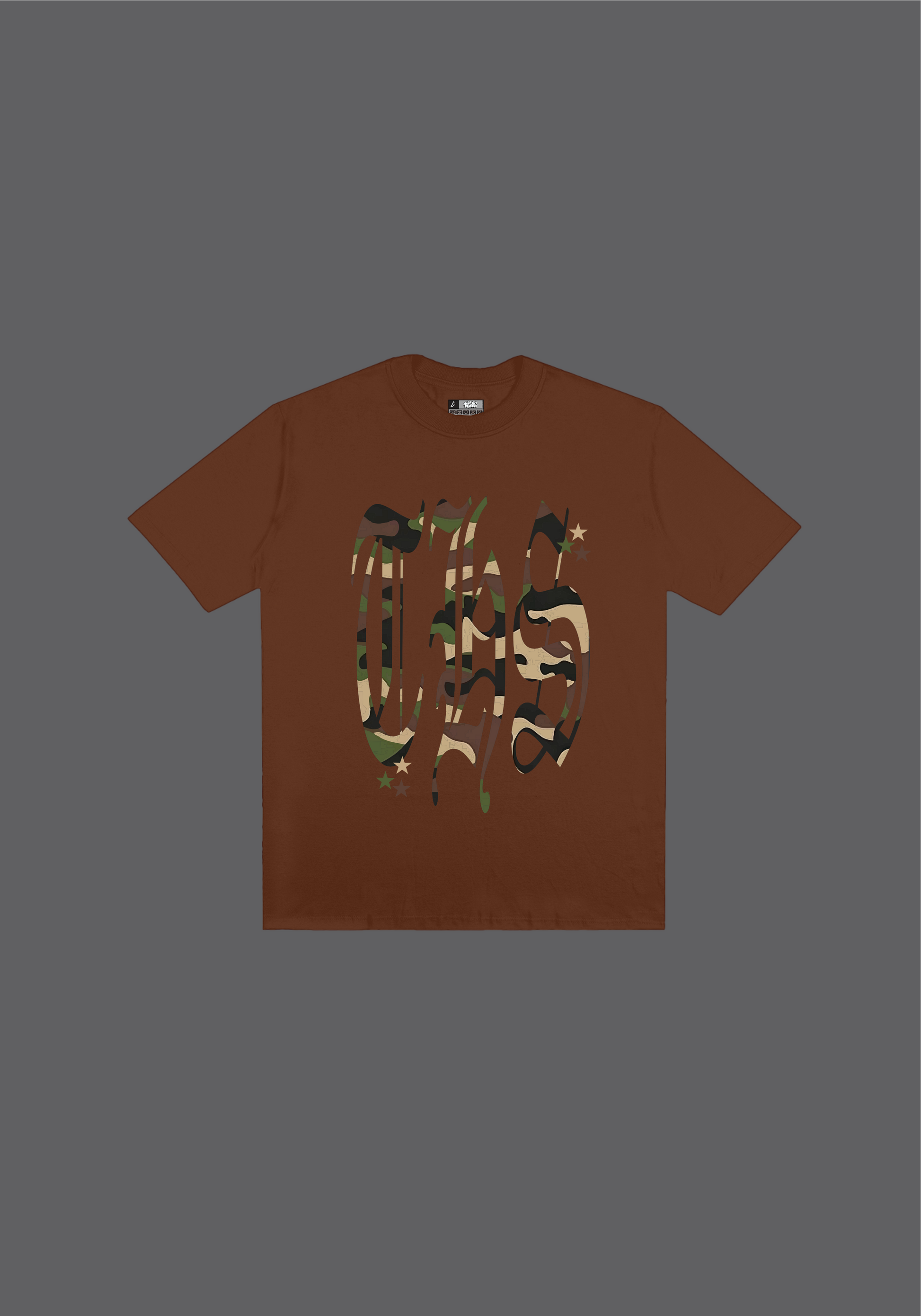 CAMISETA MARROM CAMO MILITAR THIS.COMPANY
