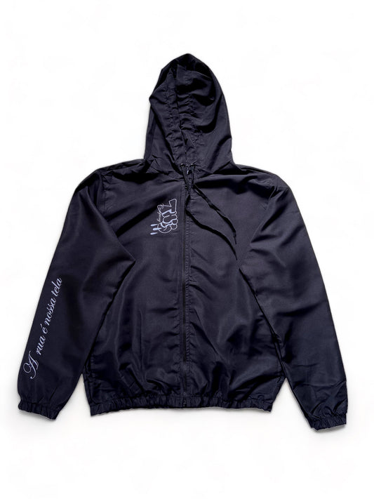 Corta Vento Preto Streetwear This.company Basic Bomb