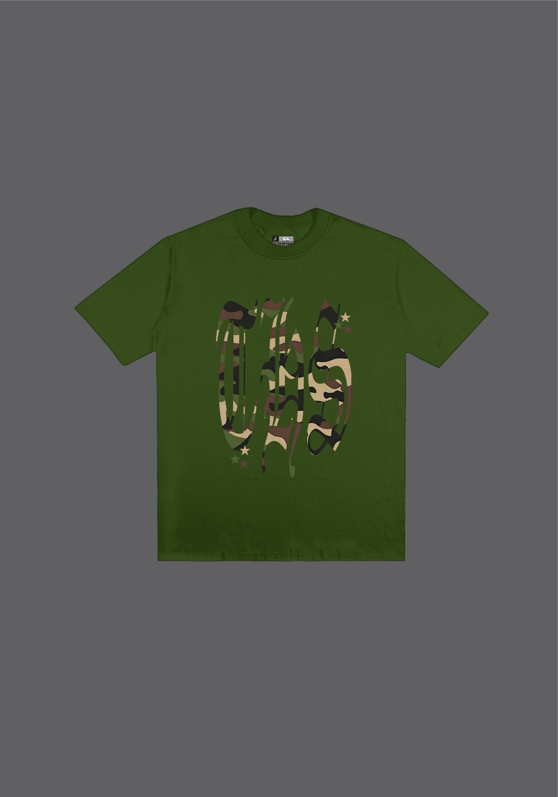 CAMISETA VERDE CAMO MILITAR THIS.COMPANY